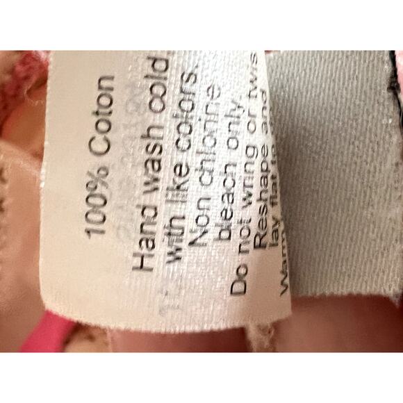 J.Crew size XS top pink/white  stripe embroidered aztec pattern Summery, hippie - Picture 8 of 8